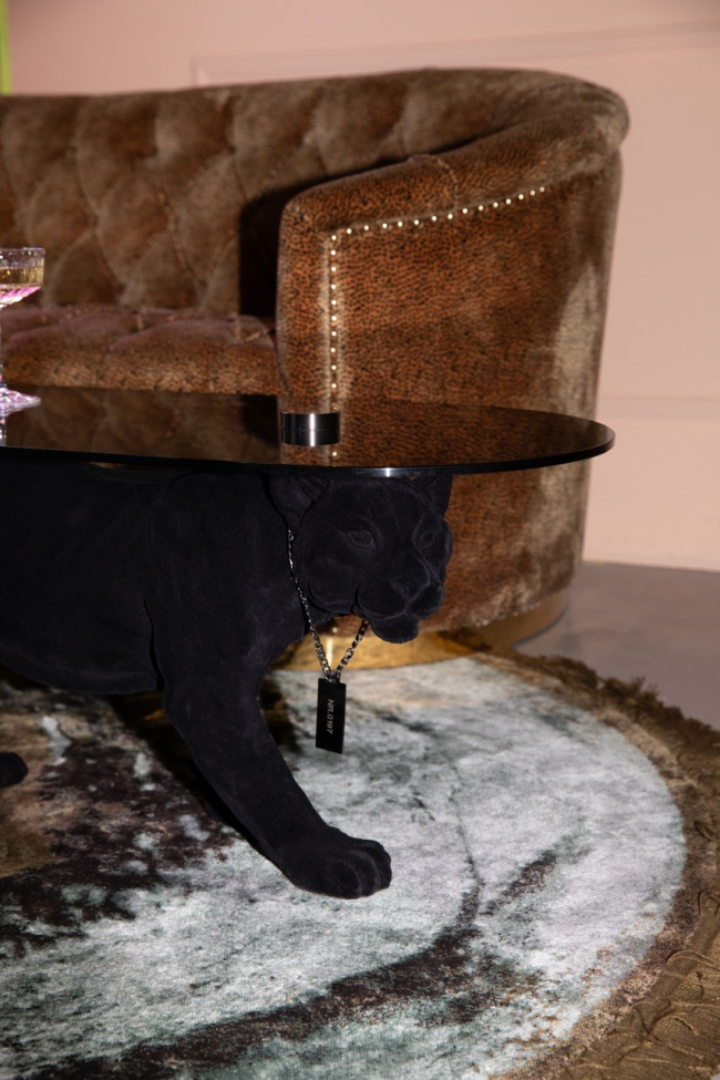 Sohvapöytä 'Dope as hell' - Musta