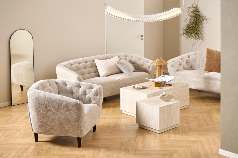 Nojatuoli 'Ria' - Vaalean Beige