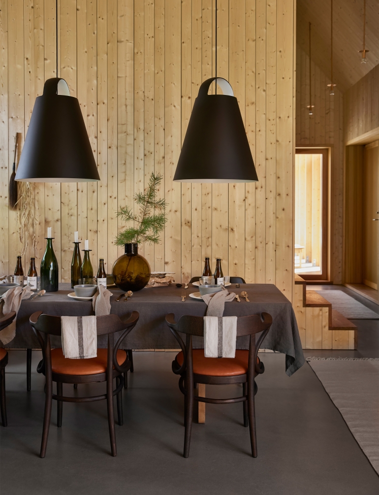 Pöytäliina 'Sunshine' 145x330 - Tummanharmaa