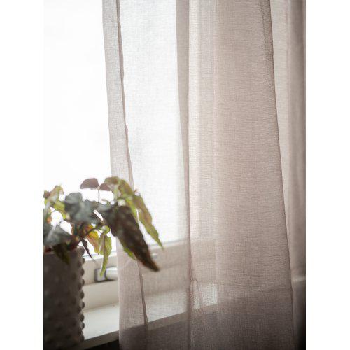 2-pakkaus Verho 'Rimmy' 140x300 - Ruskea