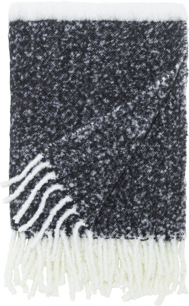 Heittopeitto 'Carl' 130x170 - Musta/Valkoinen