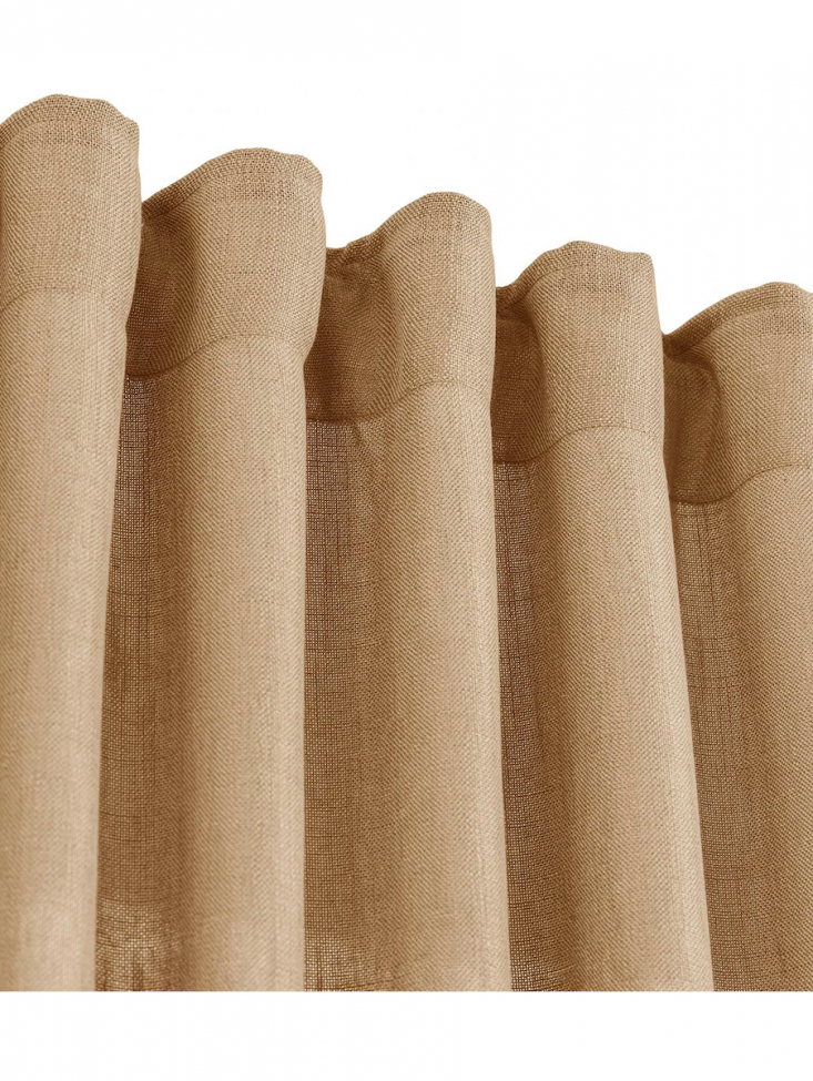 2-pakkaus Verho 'Cecil' 145x260 - Ruskea