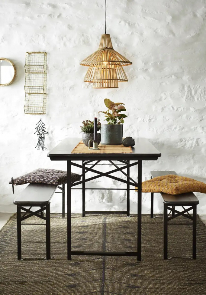 Seinähylly 'Wire' - Messinki/Rauta