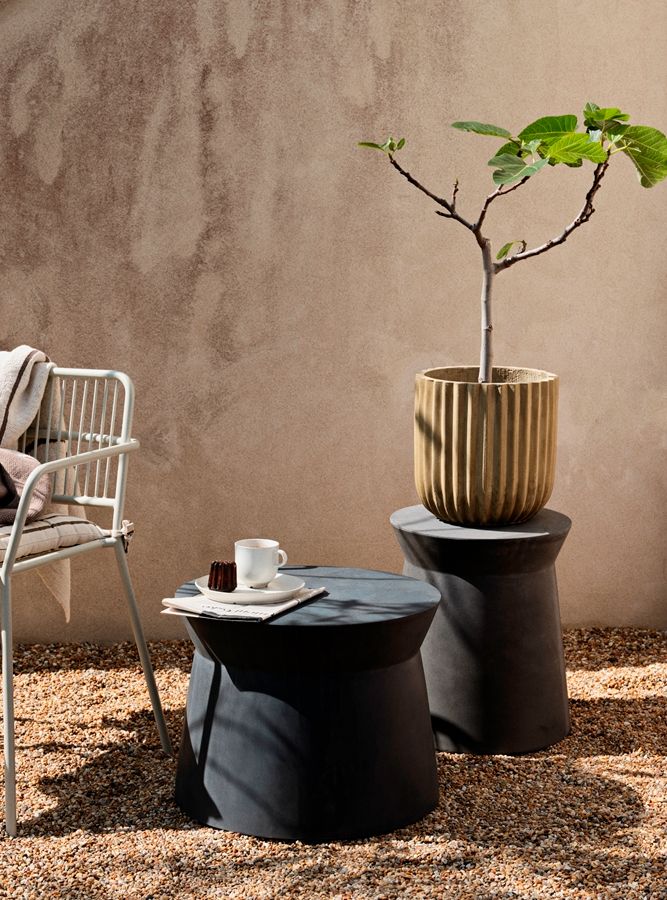 Sivupöytä 'Fiber' - Harmaa