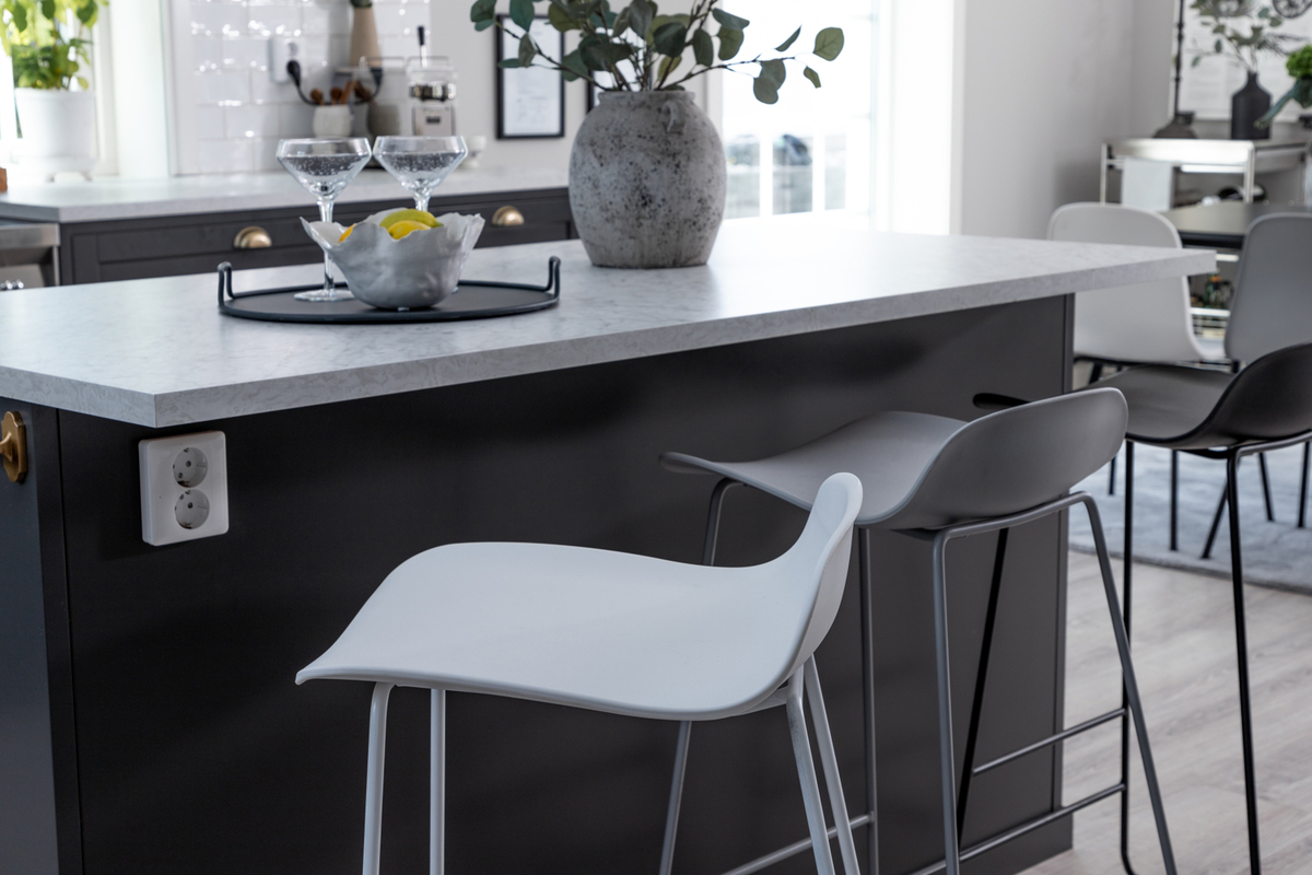 Baari-tuoli 'Evanger' - Valkoinen