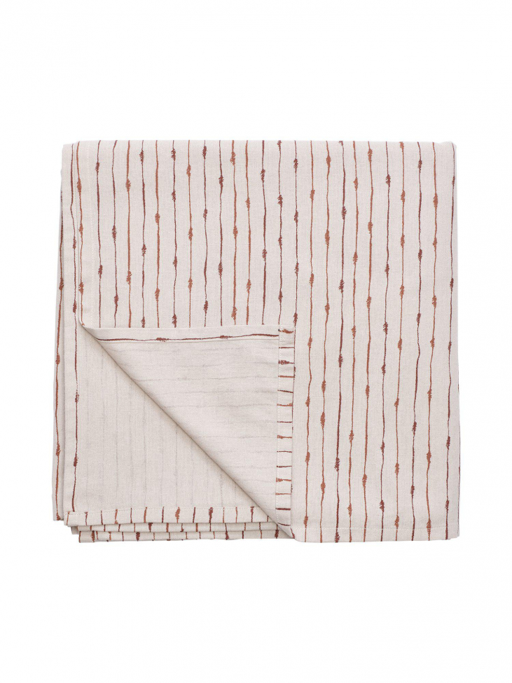 Pöytäliina 'Unni' 145x280 - Ruskea