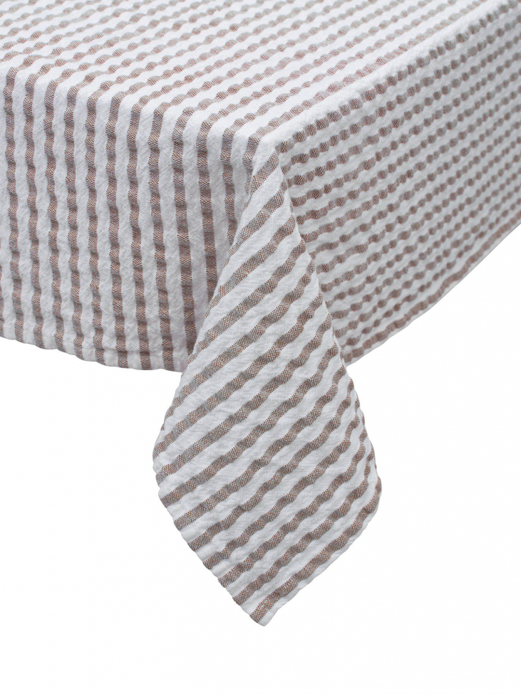 Pöytäliina 'Agata' 145x280cm - Ruskea