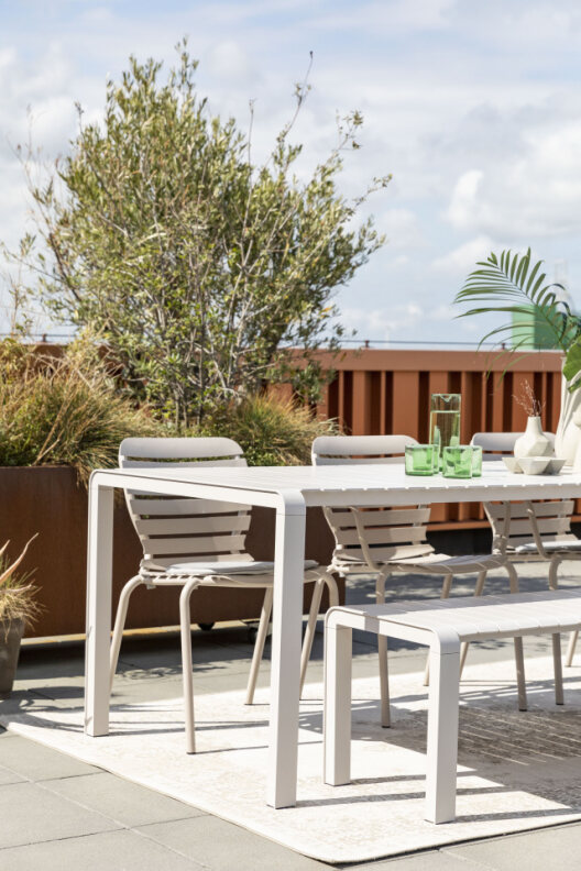 Puutarhapenkki 'Vondel' - Valkoinen