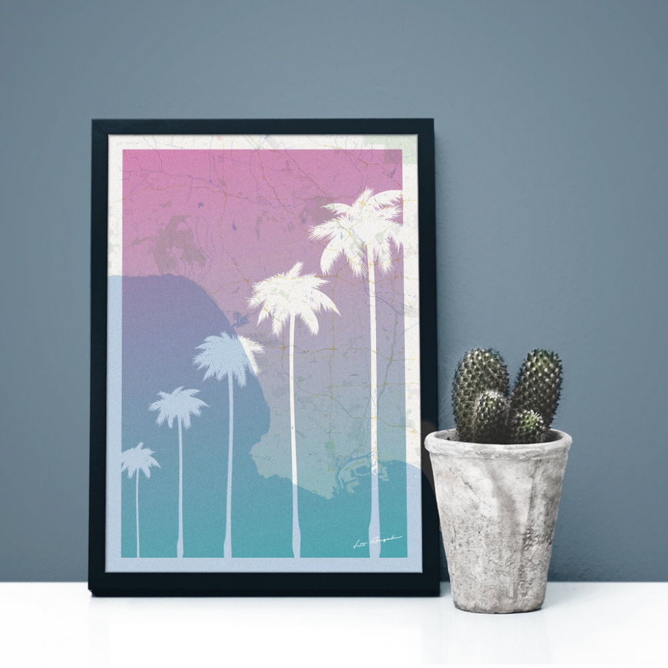 Juliste 'The Palm Trees A4'