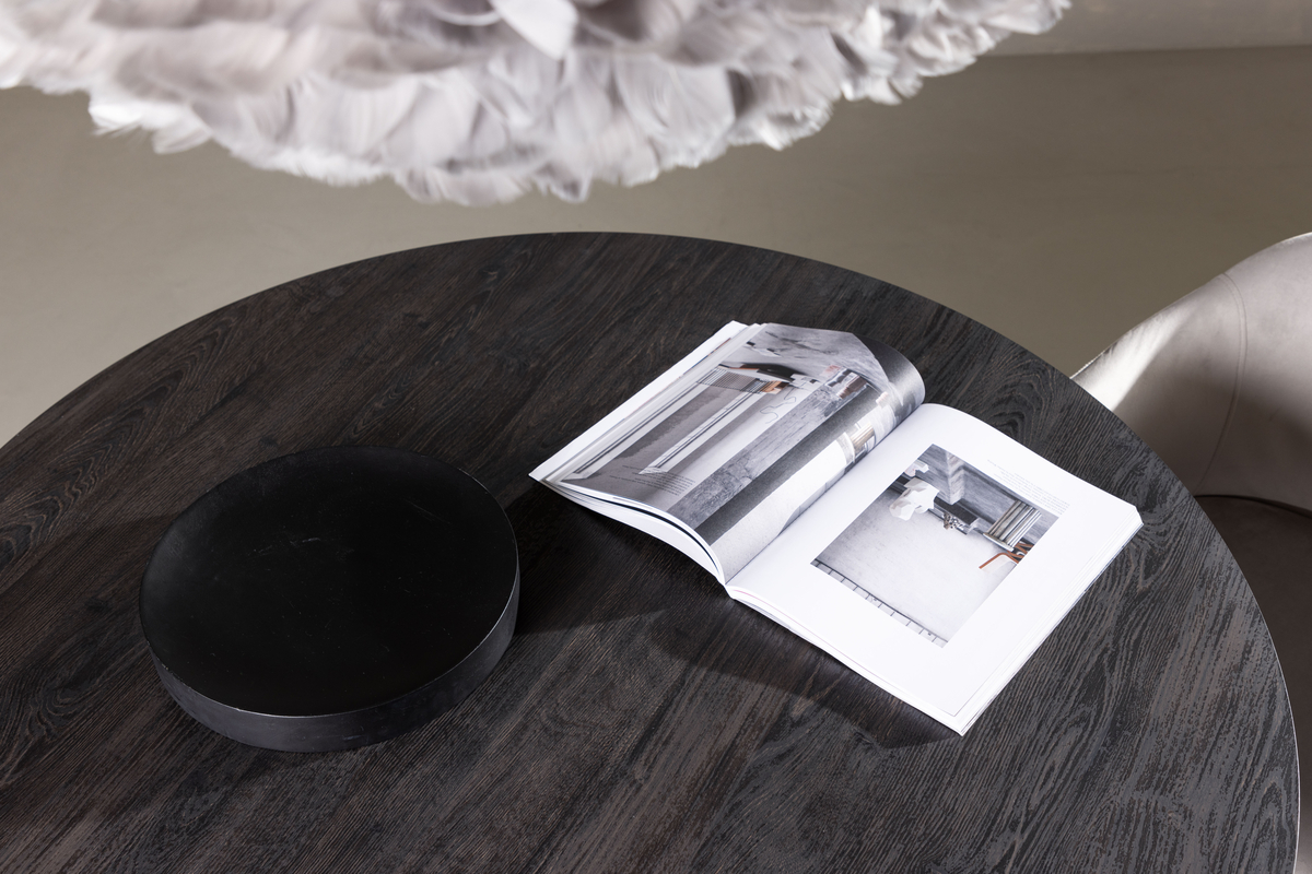 Ruokapöytä 'Lisa' Pyöreä 120cm - Musta