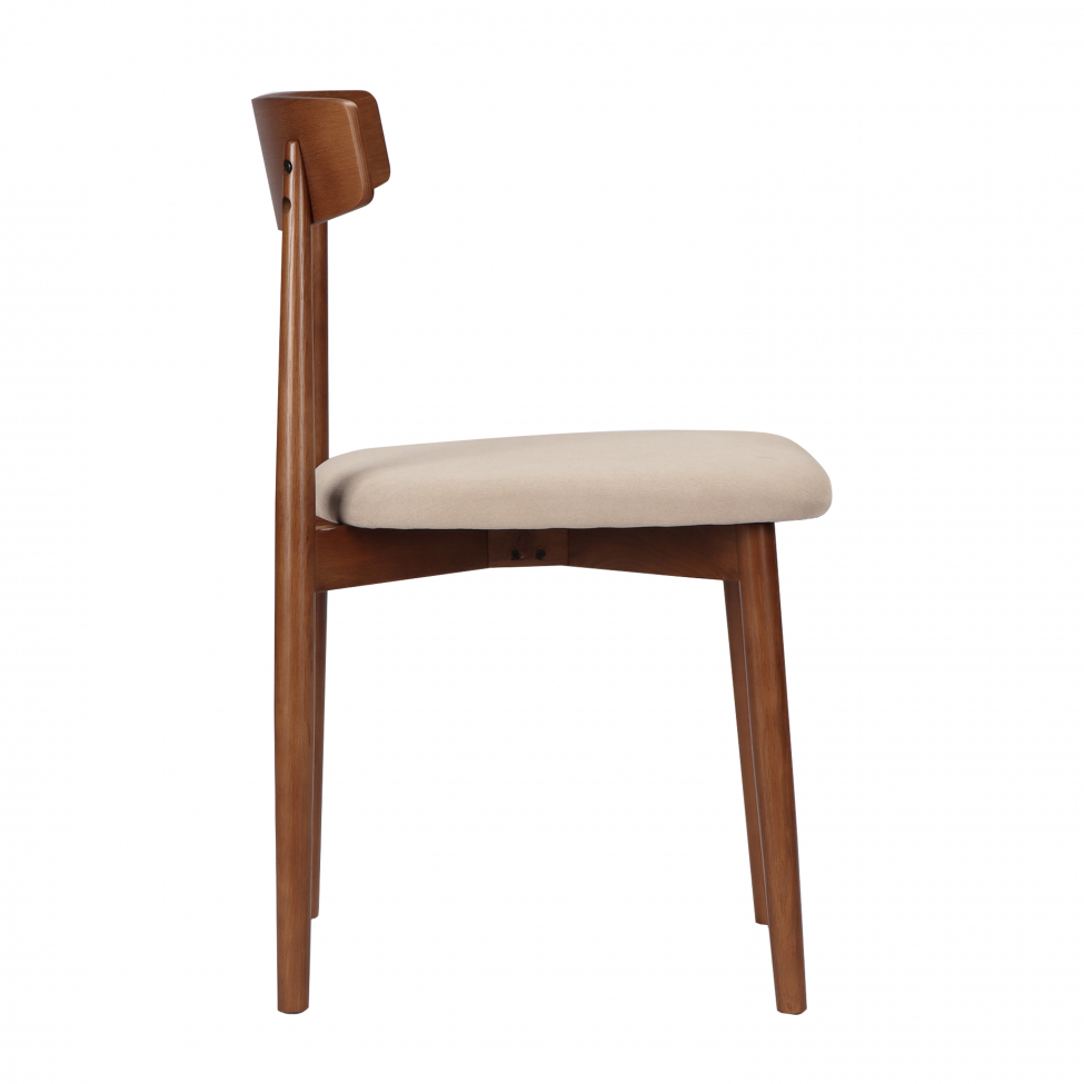 Tuoli 'Ystad' - Pähkinä/Beige