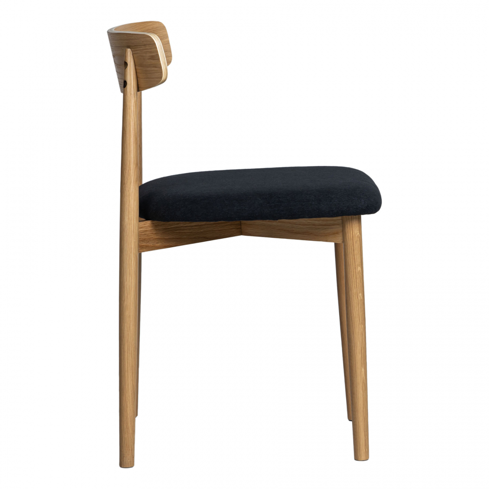 Tuoli 'Ystad' - Luonnonvärinen/Musta