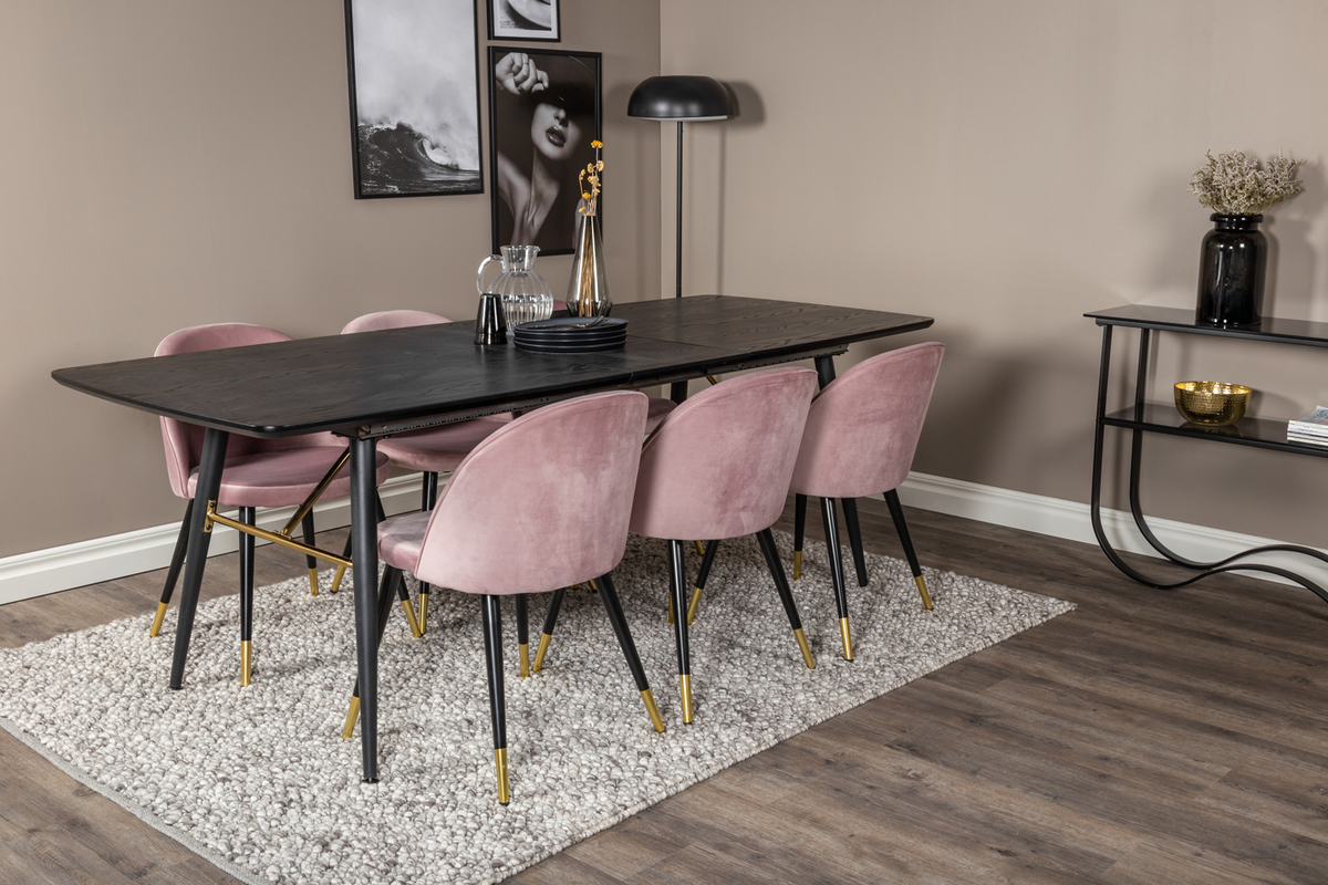 Tuoli 'Elverum' - Vanha roosa