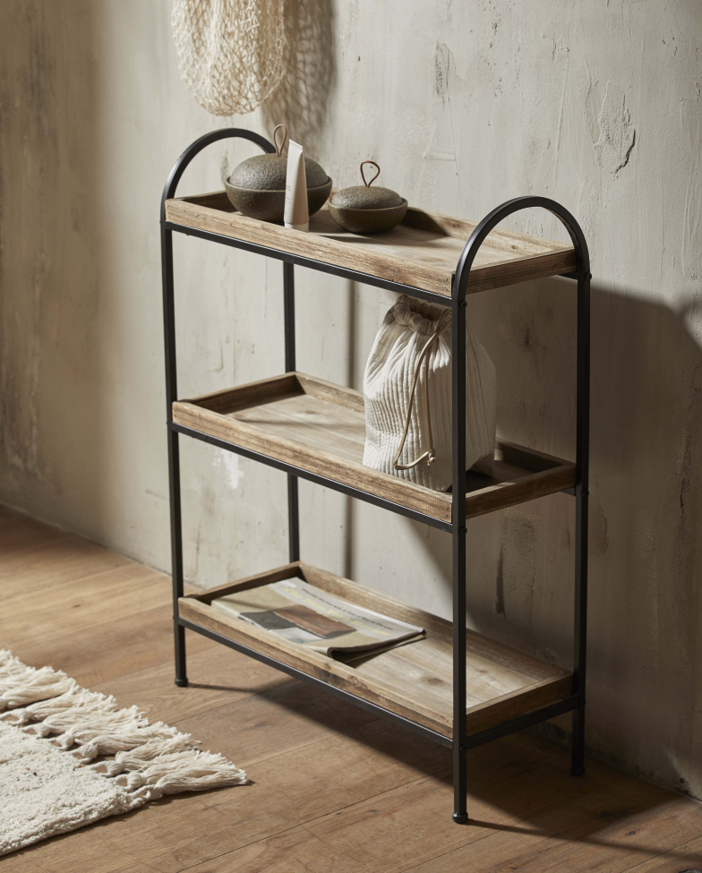 Hylly 'Patna' - Rauta/Puu