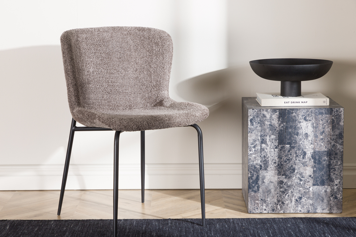 Tuoli 'Eresfjord' - Tummanharmaa/Musta