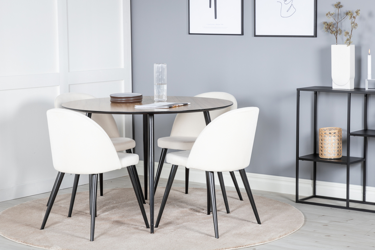 Tuoli 'Elverum' - Valkoinen/Musta