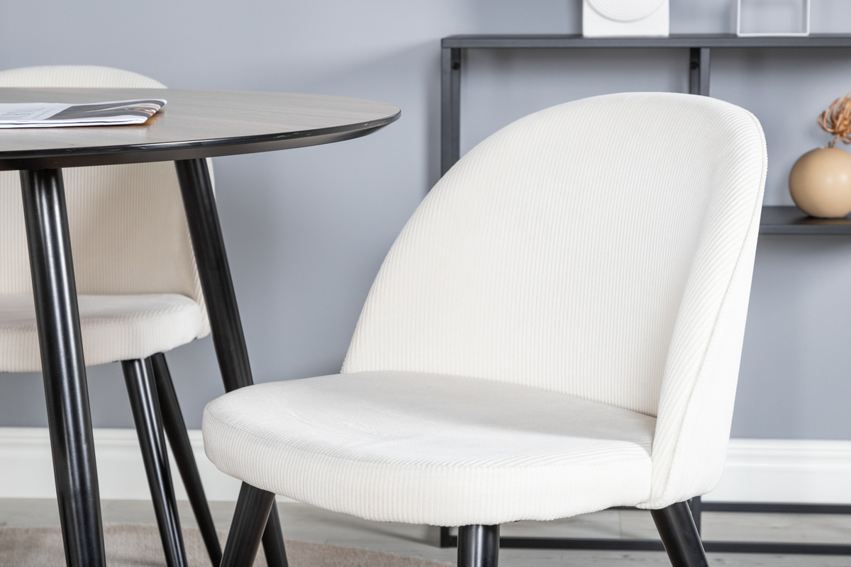 Tuoli 'Elverum' - Valkoinen/Musta