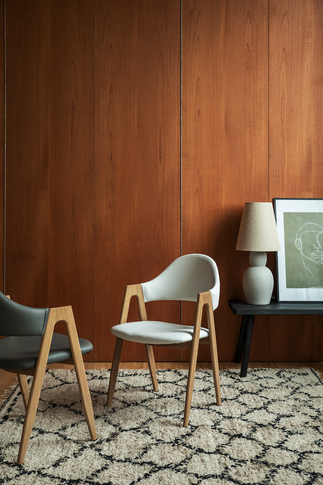 Tuoli 'Stylish grey' - Tammi/Harmaa