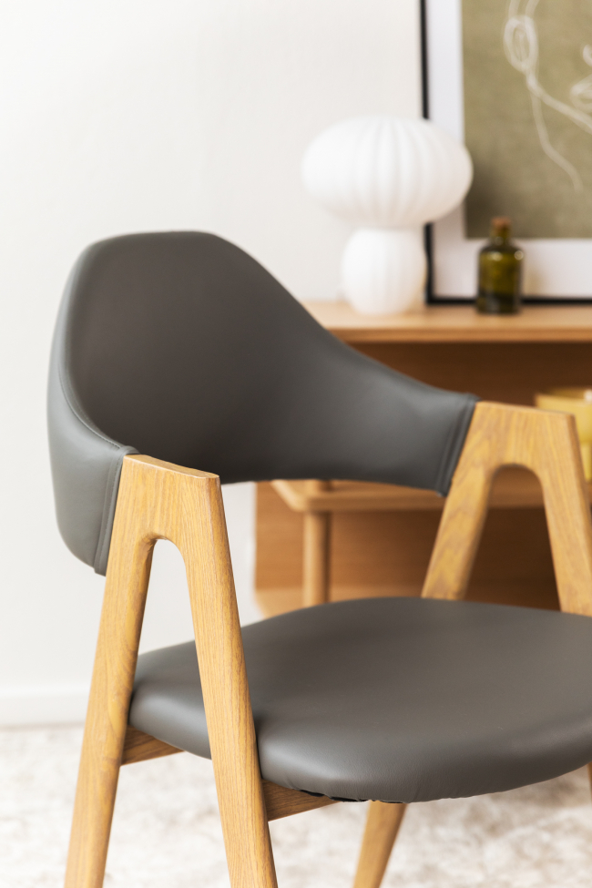 Tuoli 'Stylish grey' - Tammi/Harmaa
