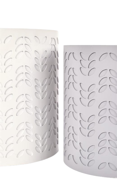 2-pakkaus Säilytyslaatikko 'Alba' - Harmaa/Valkoinen