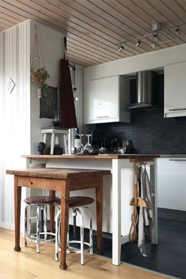 Kääntyvä jakkara Vintage - Valkoinen