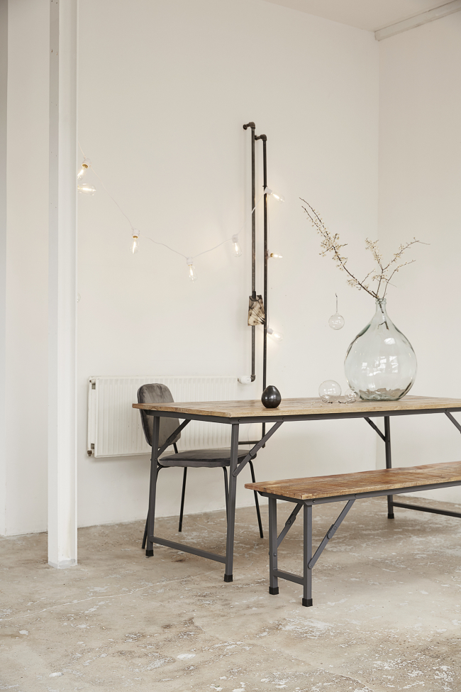 Ruokapöytä Vintage 180x80cm - Luonnonvärinen