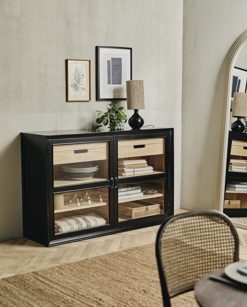 Lipasto 'Viva' - Musta/Luonnonväri