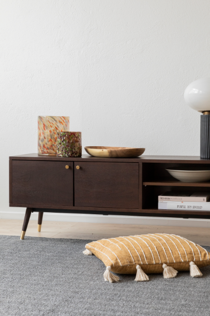 TV-taso 'Prime' - Pähkinä/Messinki