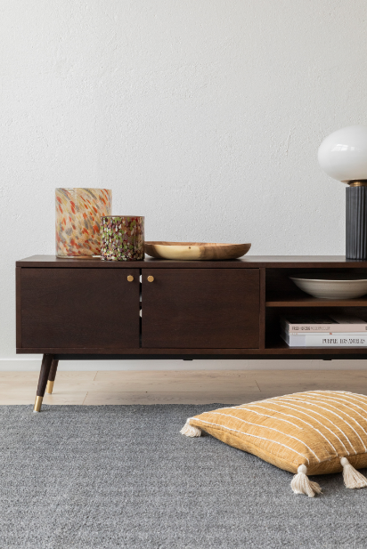 TV-taso 'Prime' - Pähkinä/Messinki