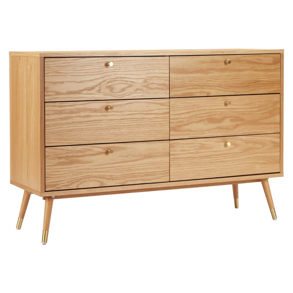 Komero 'Prime' 6 laatikkoa - Tammi