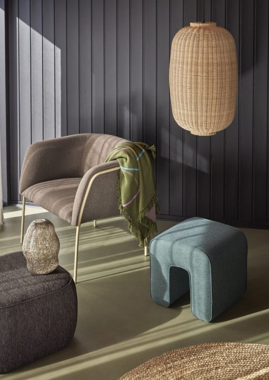 Puffi 'Cube' - Ruskea