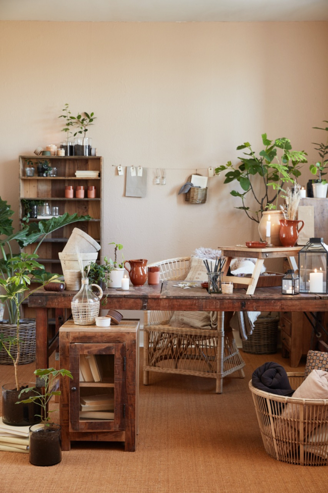 Markkinapöytä 'Unique' - Luonnonväri