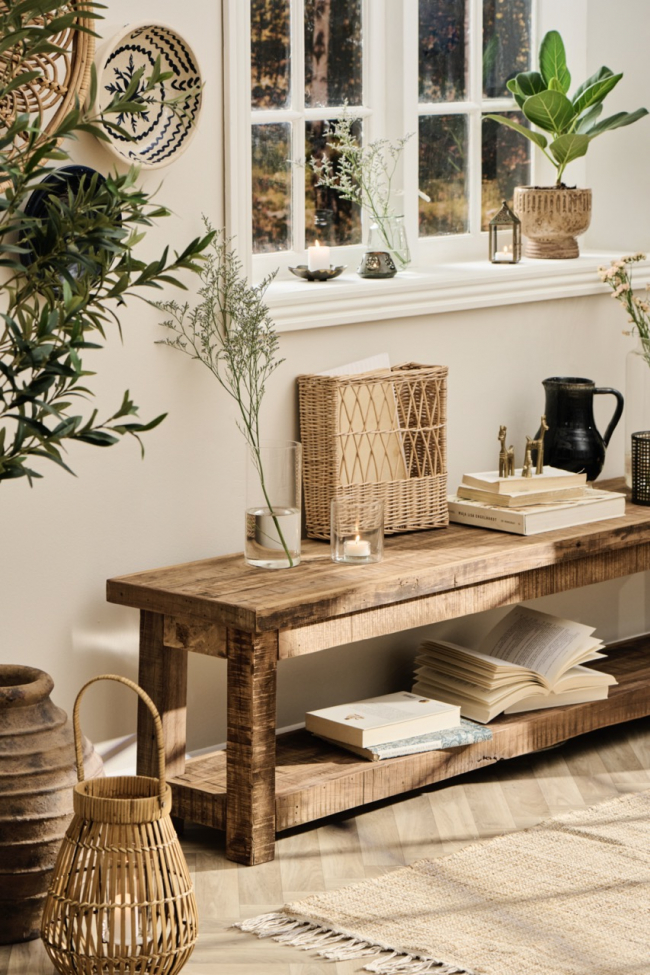 Hyllykköpenkki 'Unique' - Luonnonväri