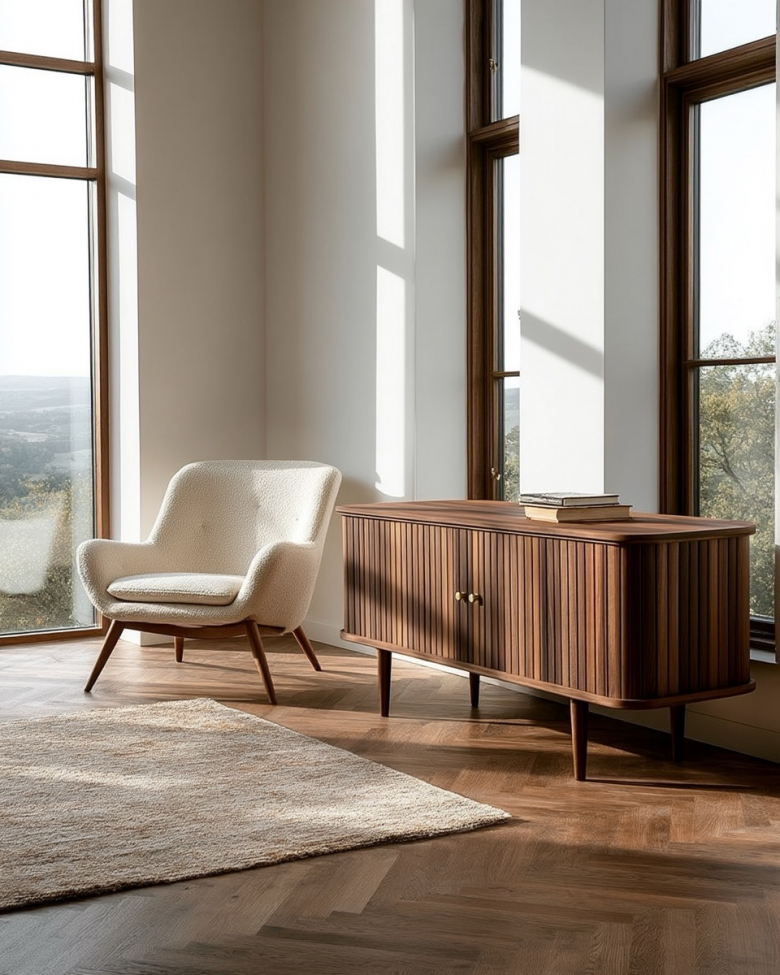 Sivupöytä 'Torekov' - Pähkinä