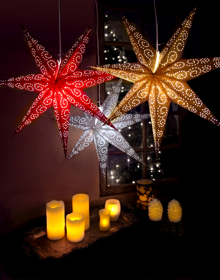 Joulutähti 'Antique' - Punainen