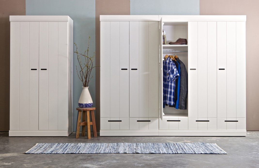 Vaatekaappi 'Connect' laatikot - valkoinen