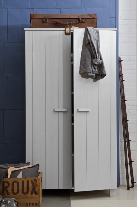 Vaatekaappi 'Dennis' - Betonginharmaa