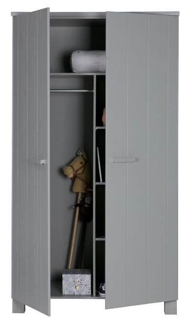 Vaatekaappi 'Dennis' - Betonginharmaa
