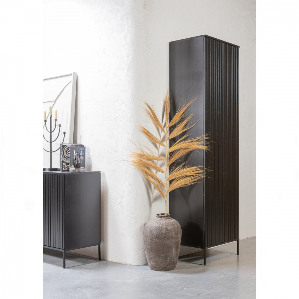 Sivupöytä ‘New Gravure’ 200 cm - Musta/Musta