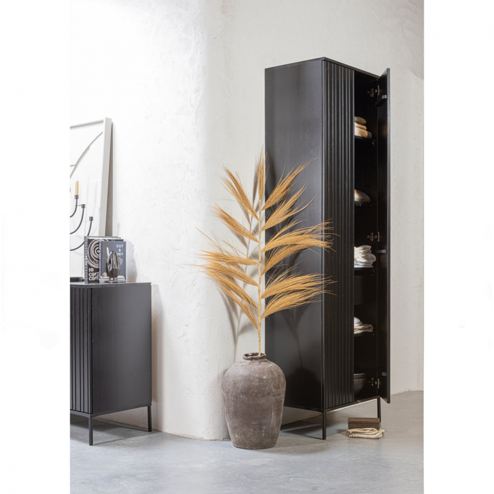 Sivupöytä ‘New Gravure’ 200 cm - Musta/Musta