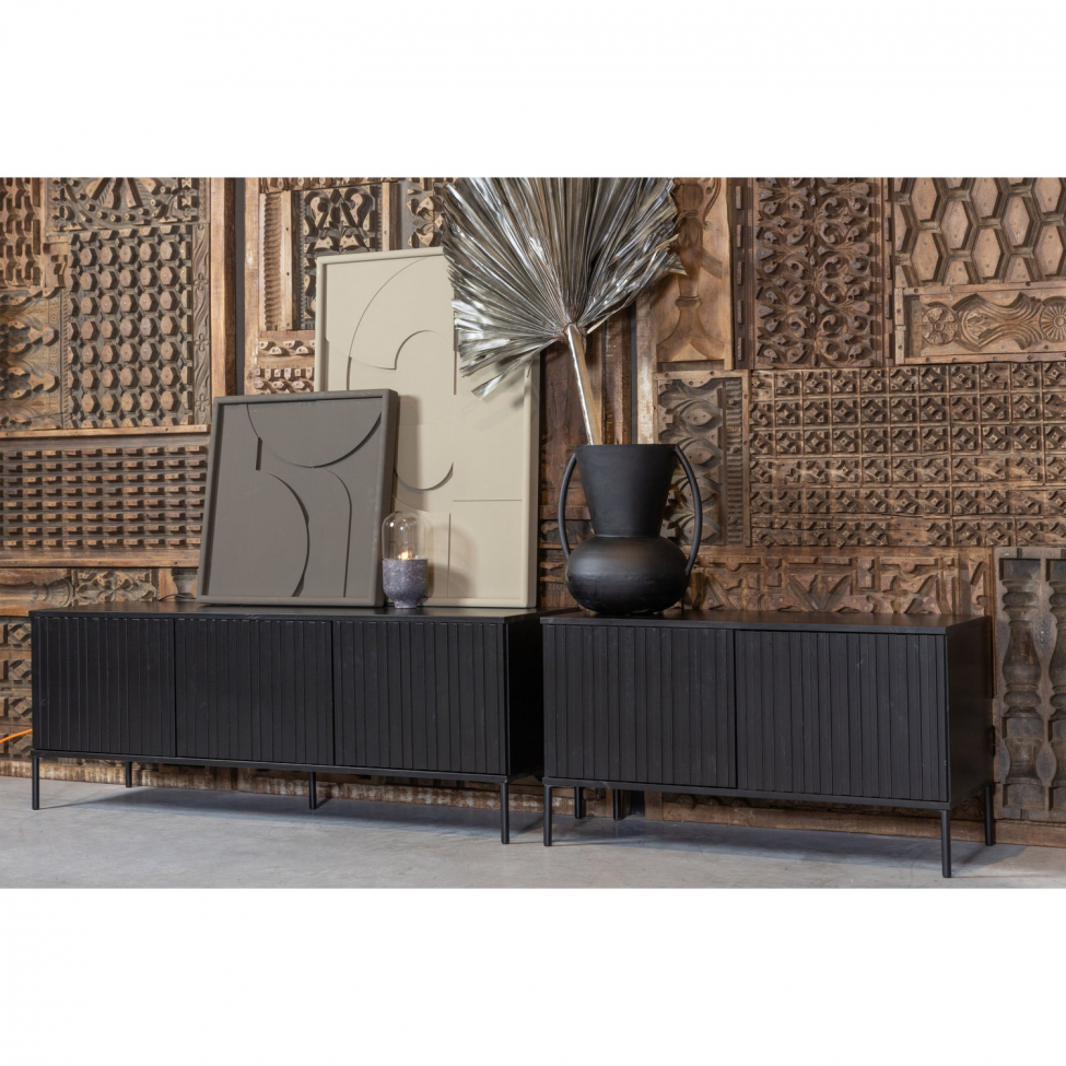 TV-taso ‘New Gravure’ 100 cm - Musta/Musta