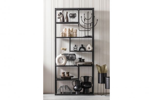 Seinähylly 'Teun' - Musta