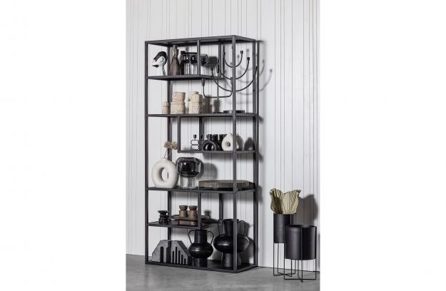 Seinähylly 'Teun' - Musta