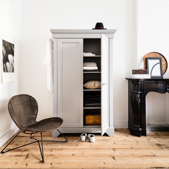 Vaatekaappi 'Isabel' - Betoni harmaa