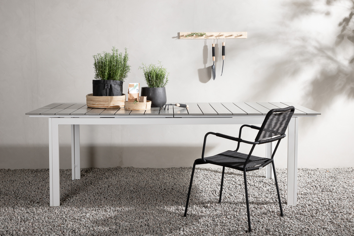 Ruokapöytä 'Laxsjö' 229x100cm - Harmaa