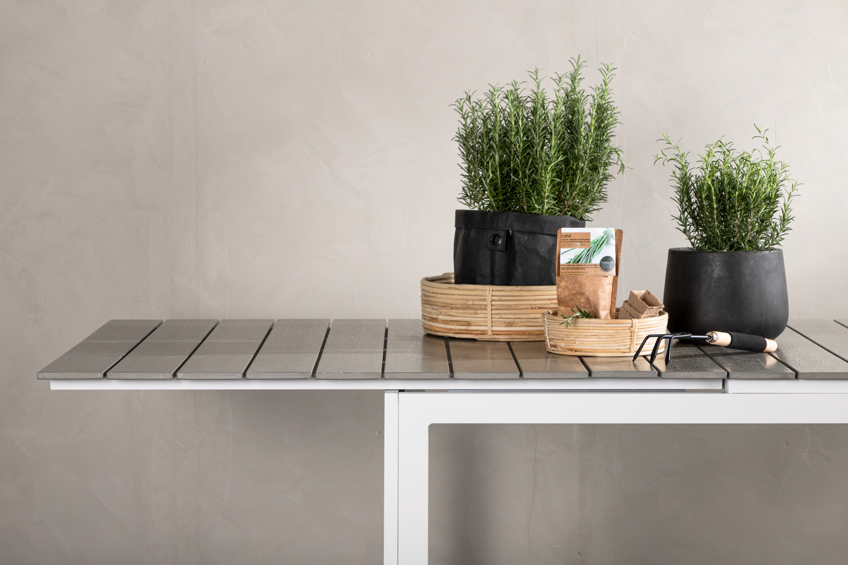 Ruokapöytä 'Laxsjö' 229x100cm - Harmaa