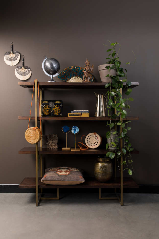 Kirjahylly 'Class' - Ruskea