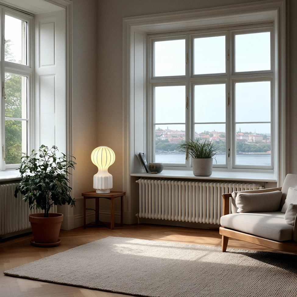 Lamppu 'Senigallia' S - Valkoinen/valkoinen