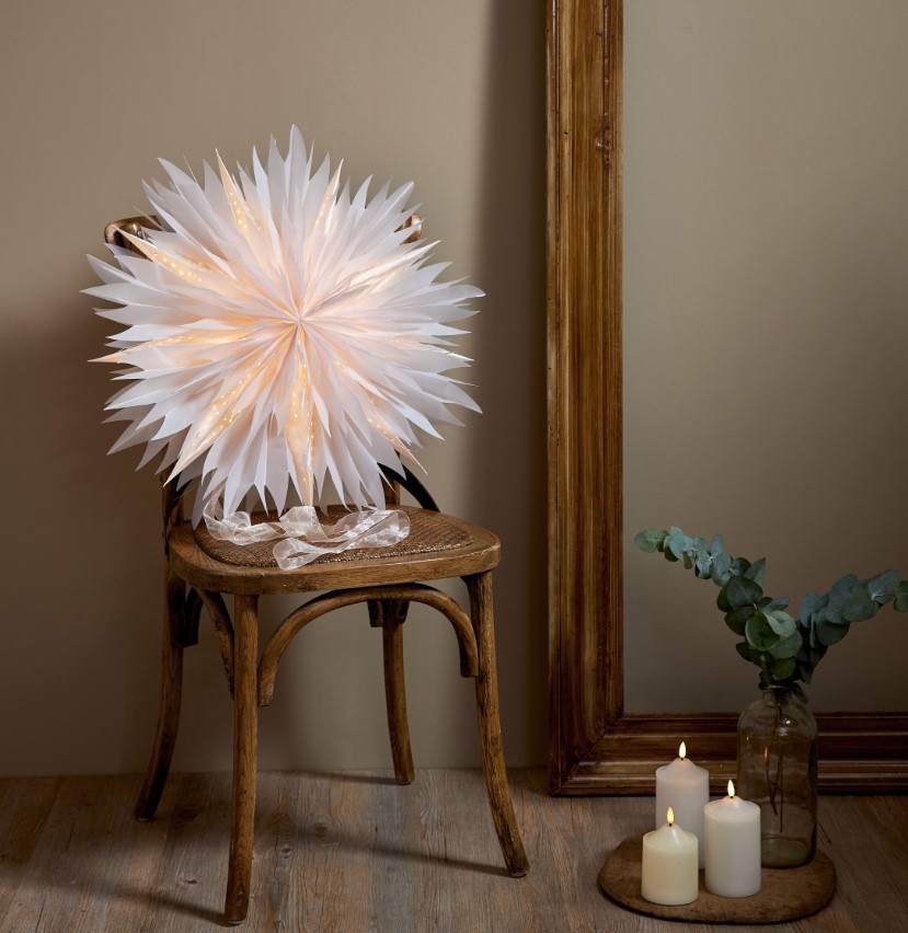 Joulutähti 'Dis' - Valkoinen