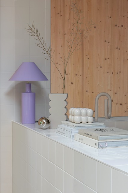 Pöytälamppu 'Wonders' 35x35 - Liila